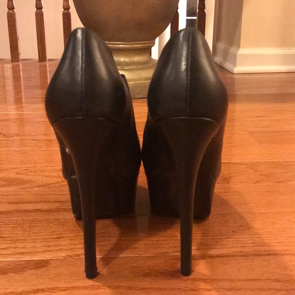 Steve Madden black platform booties in size 9 - Picture 5 of 6